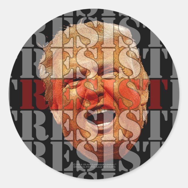 RESIST RUNT KLISTERMÄRKE (Framsida)