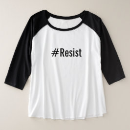 #Resist sätta en klocka på svart text på vit, T Shirt