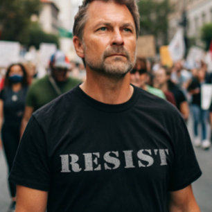 RESIST - ställ dig upp för din Höger Protest i mar T Shirt