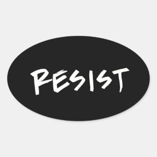 Resist Stickers- 4 per lakan Ovalt Klistermärke