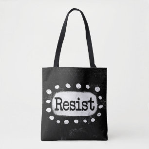 Resist Tote Bag Tygkasse