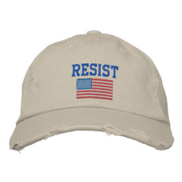 Resist TRUMP Baseball Cap Broderad Keps