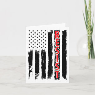 Resist Trump Tees - American Flagga Resistance Ant Kort