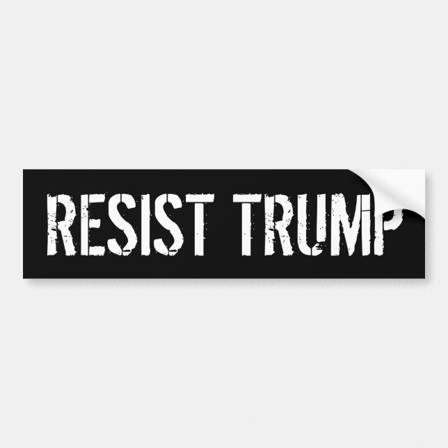 Resist Tump - Anti-President Trump Bildekal (Framsidan)