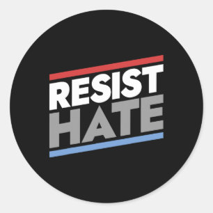 Resistate Hate Runt Klistermärke