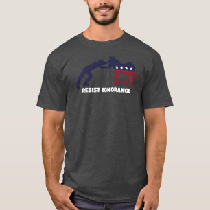ResistDemocrat Ignorance Roligtens politiska utf T Shirt