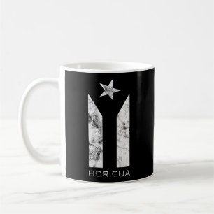 Resiste Boricua Puerto Rico Puerto Rican Black Fla Kaffemugg