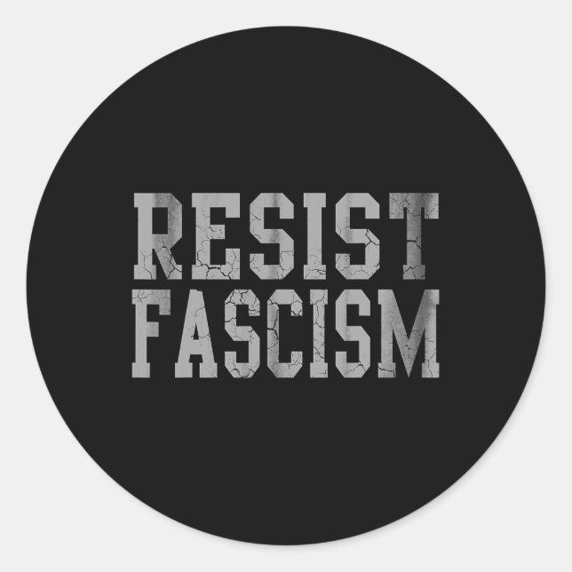 Resistenfascism Runt Klistermärke (Framsida)