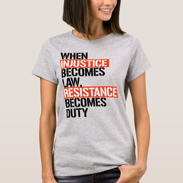 RESISTENS BLIR TULL T SHIRT (Framsida)