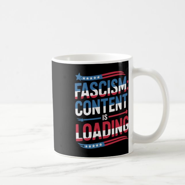 Resistens-fascismen laddas den 4:e patriotiska pro kaffemugg (Höger)