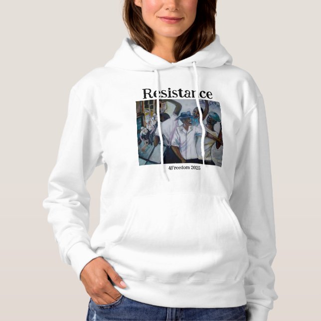 Resistens Hoodie Protest 2025 T Shirt (Framsida)