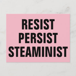 Resistens, kvarstående STEAMinist STEAM-resistensR Vykort