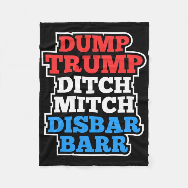 Resistens mot Coola för att stoppa dumptrumpstegss Fleecefilt (Framsidan)
