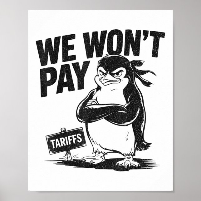 Resistens mot politisk orättvisa, Politik Penguin Poster (Framsidan)