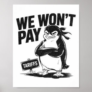 Resistens mot politisk orättvisa, Politik Penguin Poster