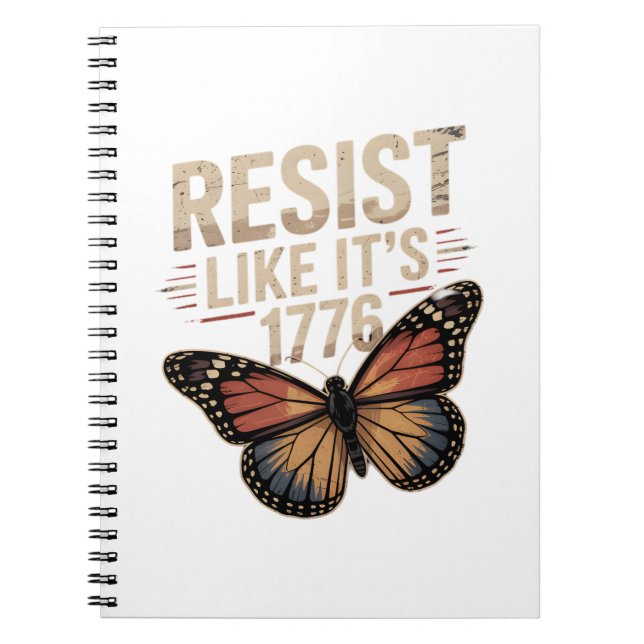 Resistens som 1776 anteckningsbok (Framsidan)