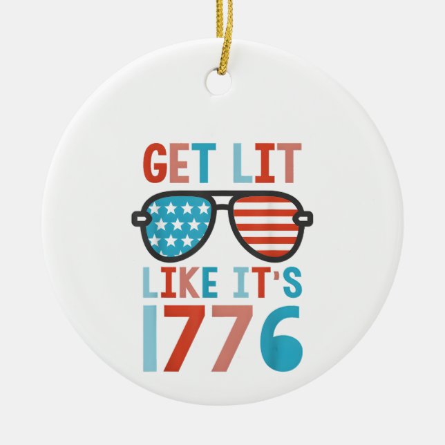 Resistens som 1776 julgransprydnad keramik (Framsidan)