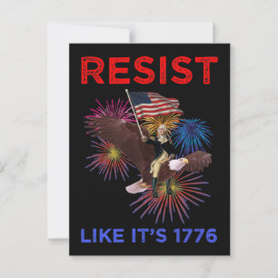 Resistens som 1776 vykort