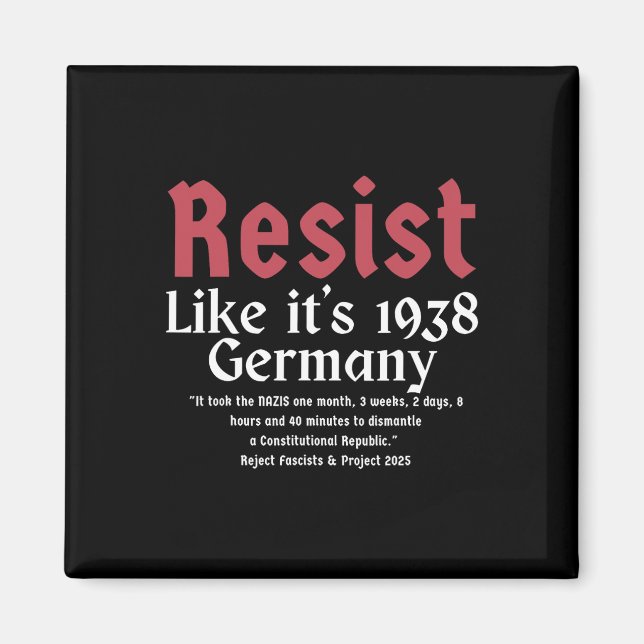 Resistens som 1938 Tyskland 10 Magnet (Framsidan)
