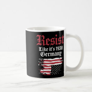 Resistens som 1938 Tyskland USA flagga Kaffemugg