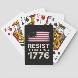 Resistens som det är 1776 amerikanska Konservative Casinokort