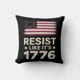 Resistens som det är 1776 amerikanska Konservative Kudde