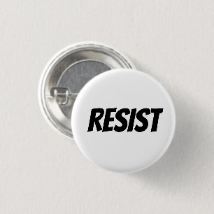 "Resistens" svart brev - Knapp