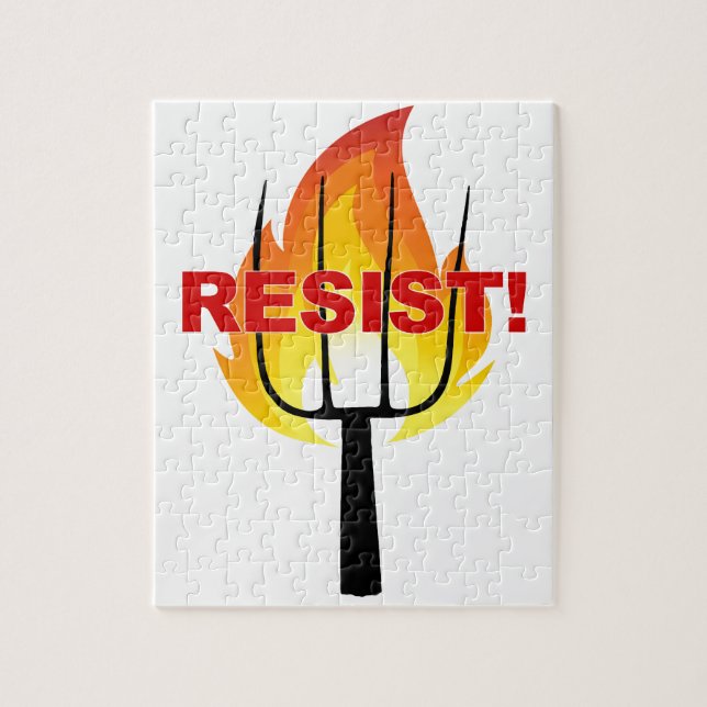 Resistensbåg och köksgaffel pussel (Vertikal)