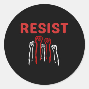 Resistensframsidan ska ingå i motståndsantitrumpen runt klistermärke