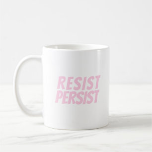 Resistenstifera ljus rosa modern typografi kaffemugg