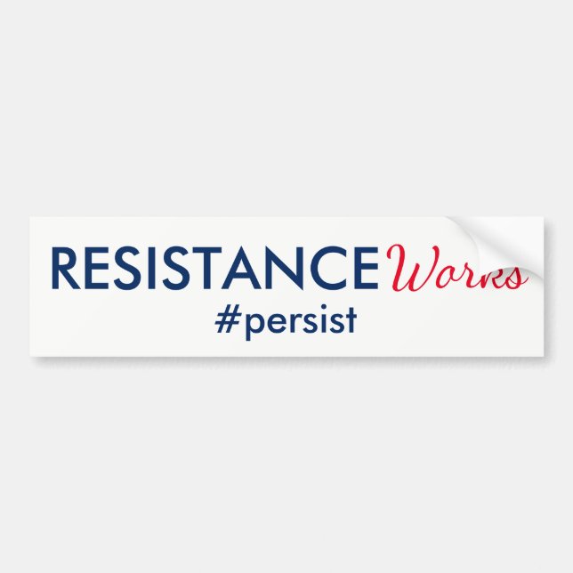 Resistensverken är fortfarande röd, vit och blå bildekal (Framsidan)