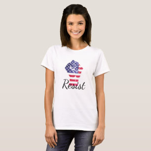 Resistent American Flagga Democrat Anti Trump Shir Tröja