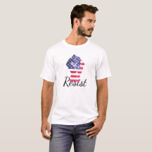 Resistent American Flagga Democrat Anti Trump Shir
