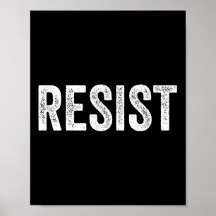 Resistent Anti-trump Protest March Policy Defiant Poster