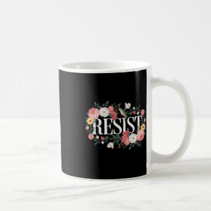 Resistent Blommigt Protest Trump Anti Trump Premiu Kaffemugg