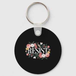 Resistent Blommigt Protest Trump Anti Trump Premiu Nyckelring