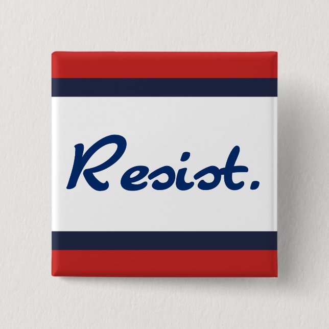 Resistent Blue Resistance Anti-Trump Demokrates Knapp (Framsida)