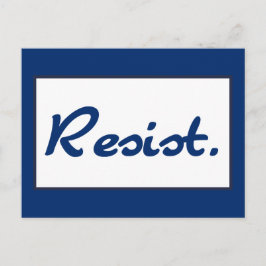 Resistent Blue Resistance Vykort