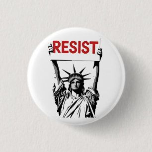 Resistent Fascism Blommigt Transgender LGBTQ Anti- Knapp