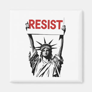 Resistent Fascism Blommigt Transgender LGBTQ Anti- Magnet