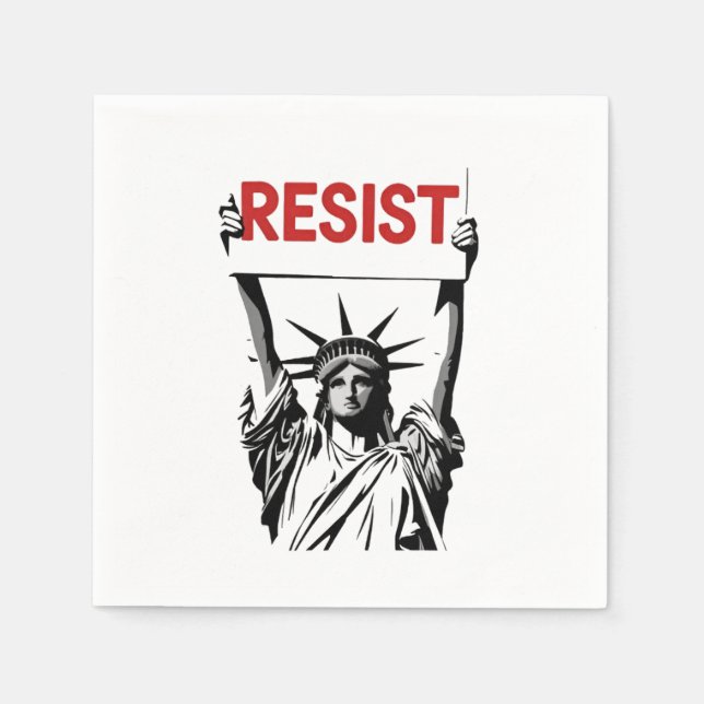 Resistent Fascism Blommigt Transgender LGBTQ Anti- Pappersservett (Framsidan)