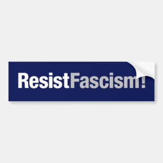 Resistent Fascism Bumper Sticker Bildekal