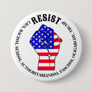 Resistent fascism, oligarki, antitrumpeter knapp