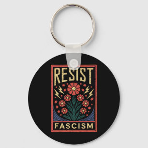 Resistent Fascism Protest Trump Anti Trump Premium Nyckelring