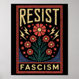 Resistent Fascism Protest Trump Anti Trump Premium Poster
