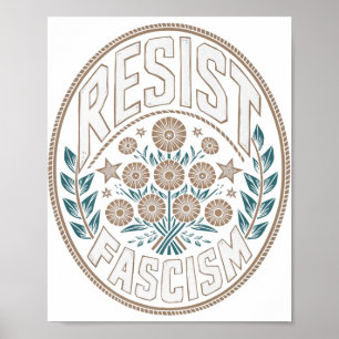 Resistent Fascism Protest Trump Trump Anti Trump P Poster