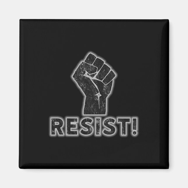 Resistent Fist Activist Protest Strength Politisk  Magnet (Framsidan)