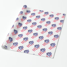 Resistent Fist American Flagga Democrat Anti Trump