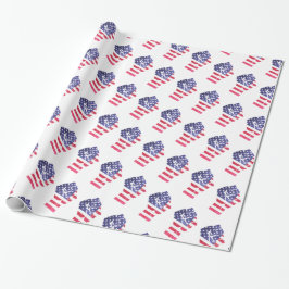 Resistent Fist American Flagga Democrat Anti Trump Presentpapper