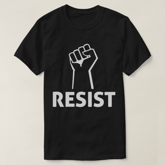 Resistent Fist Anti Trump T-Shirt (Design framsida)